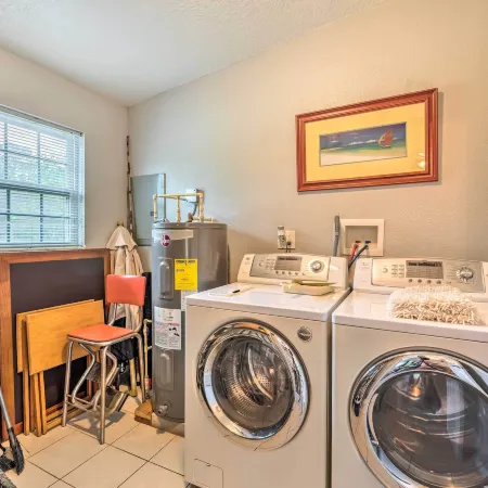 2 Mi to Beach: Canal-Front Home in Hudson!