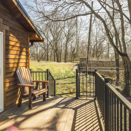 Riverfront Covington Cabin w/ Deck & Fire Pit!