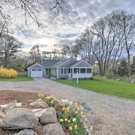 Walk to Beach! Cape Cod Cottage w/ Fire Pit