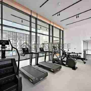Chic studio  apartment with AC, fitness room in wonderful Sohba Hartland Dubai Fitness & Recreational Facilities