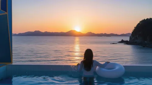 Namhae Pumda Pool Villa Pension - balcony