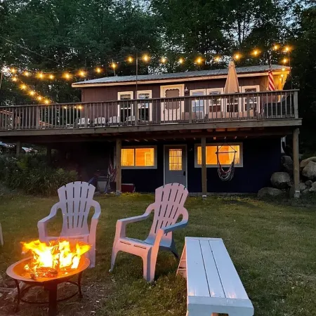 Cozy Vermont Lake Lodge with Kayaks Fishing & Campfire Fun