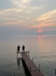 Lake Winnebago waterfront 3 bedroom Log home on a private lot with a great view!