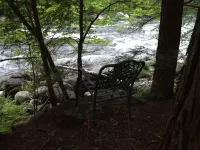 Whiteface Resort on West Branch Ausable River. See Whiteface Mtn from our deck