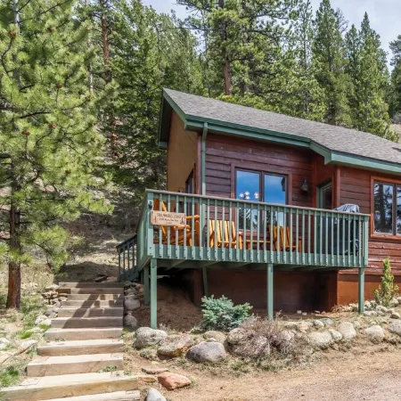 Perfect Family Cabin, Walking Distance to RMNP and the River in Aspen Brook + AC