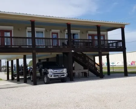 Location, Location!! Only Steps to Froggies Boat Ramp and Bait dock Hotels in Port O'Connor