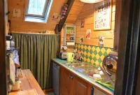 Adorable chalet perched in the forest with breathtaking views of the ski area.