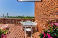 artsy downtown river view condo
