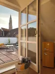 Above the rooftops of Landshut's old town