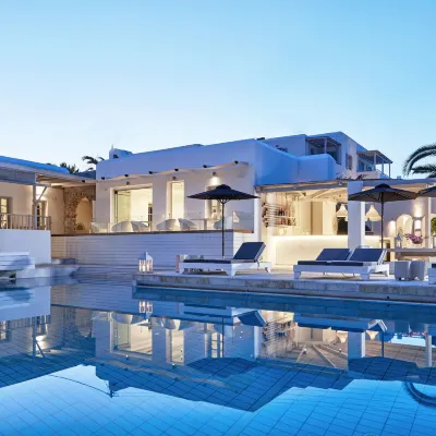 Mr and MRS White Paros Hotels near Naousa Boats