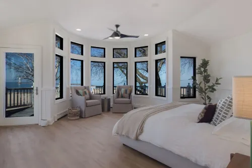 Beachfront Home on Lake Michigan beach. Spectacular sunsets, walk to downtown.