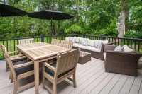 Newly renovated coastal retreat just 1.5 miles from the beach.