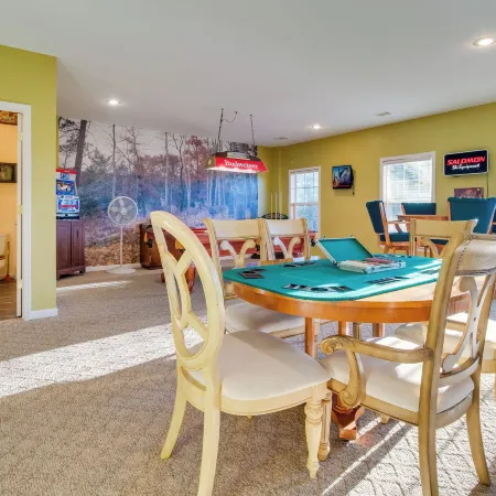 Norfork Lake Home Game Room, Fire Pit and Views!