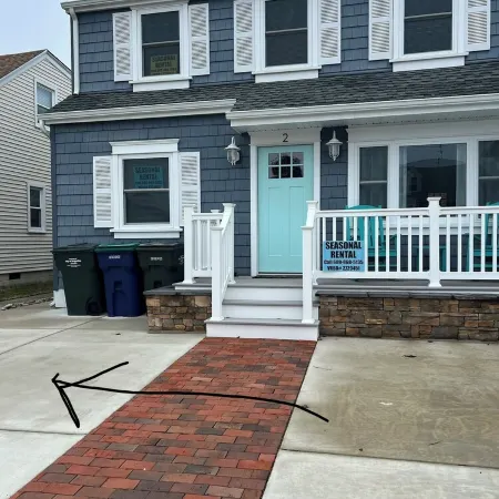 Steps to Beautiful Brigantine Beach. 1st. Floor Unit with Private Porch.