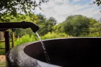 Woodland Cabin with Private Lake, Sauna + Fire Pit