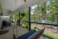 Cozy lakefront home with beautiful views, fire pit & private dock.