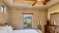 Authentic Tucson Experience: Mud Adobe Casita Nestled in Canyon Among Wildlife
