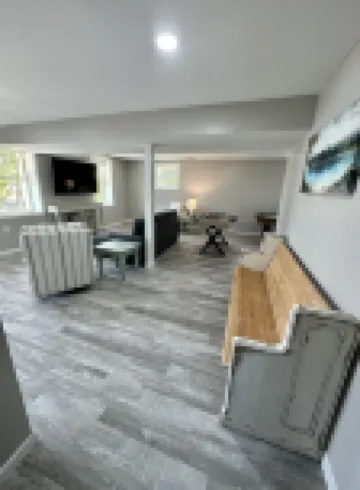 BRAND NEW Lake Front home. Private cove and boat dock! Modern farmhouse appeal!