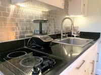 Studio apt near Wilton Manors, private fenced yard with pool, puppy friendly.