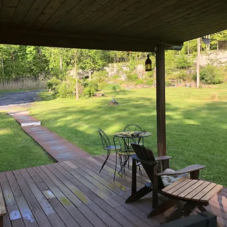 Totally secluded Yurt surrounded by waterfalls, brooks, cliffs and forest