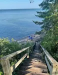 All season cottage with sauna overlooking the private beach on Lake Superior