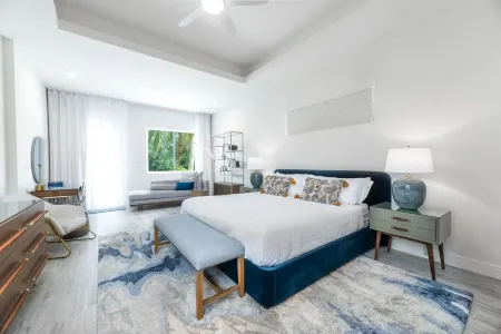 7 Mile Beach Beach Club and Pool Pavilion. Ocean views from Roof Terrace