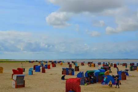 North Sea coast directly on the dyke