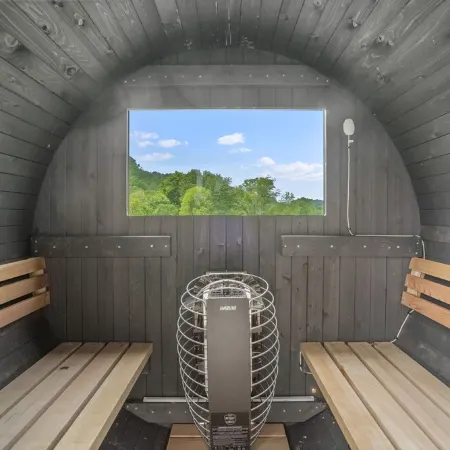 Luxury Airstream Glamping Unit 4 of 6, On-Site Hiking, Private Hot Tub and Sauna