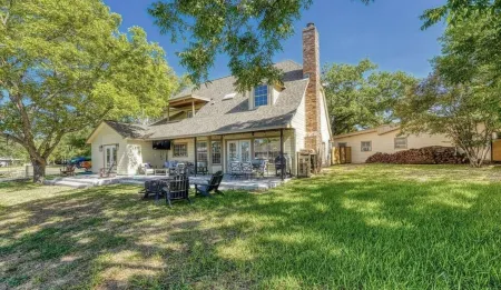 Beautiful lakefront home with boat dock