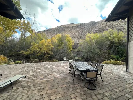 Elegant, Private, Close to Town,  Sun Valley Home Right On Trail Creek!