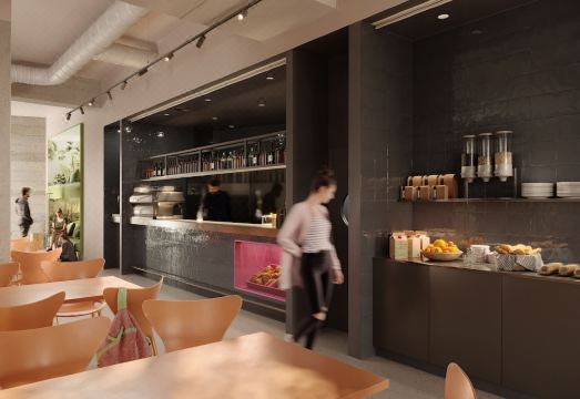 활기찬 호스텔 공용 공간 이미지