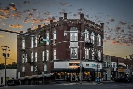 The Pythian Building Penthouse Apt. is centrally located on the city square.