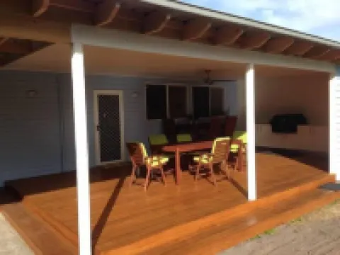 A beach house with colour!