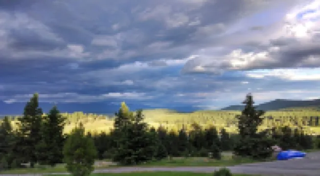 Serene Ridgetop  Kalispell Home -View Over Kitchen Sink