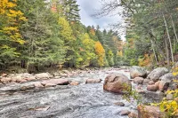 Cozy, Rustic Adirondack Riverfront Log Cabin, Rapids, Independence River