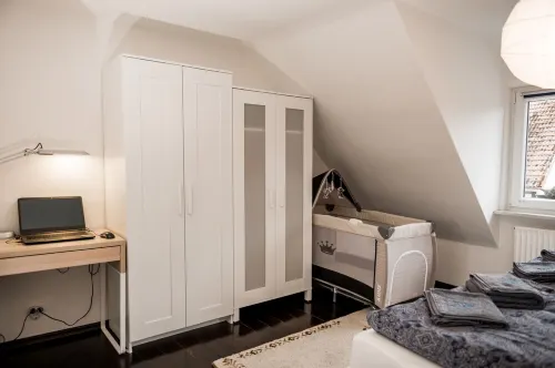 City vacation apartment for two adults and one child up to 3 years.