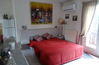 GRAND STUDIO CLIMATISE, INDEPENDANT DANS VILLA AVEC JARDIN, Tranquility assured