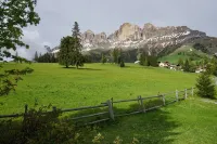 Mountain hut in Karersee with an unobstructed view of the Latemar