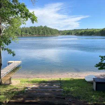 Wisconsin Northwoods cabin on beautiful Island Lake