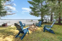 Higgins Lake Private Beachfront Home w/Dock, Boat Mooring, Sunset & Sunrise View