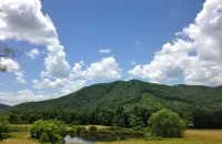 Broadwing Farm Cedar Cabin- Hot Tub with Fresh, Hot Mineral Water - 85 Acre Farm