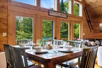 Private Dog-Friendly Lodge with Hot Tub, Mountain Views, and Fenced-in Yard