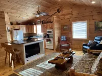 Summer Special — Book 5 Nights 6+7th Free — Log Cabin with Privacy+ Firepit