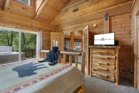 Charming Log Cabin with Hot Tub and Scenic Views - Cozy Romantic Retreat
