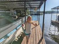 Beautiful waterfront lake house with private dock on calm cove - Wifi