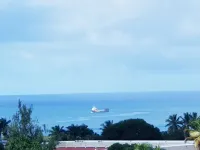 Modern apartment, ocean and mountain views