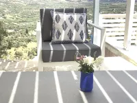 Luxury apartment in Crete with private pool, sea and mountain views.