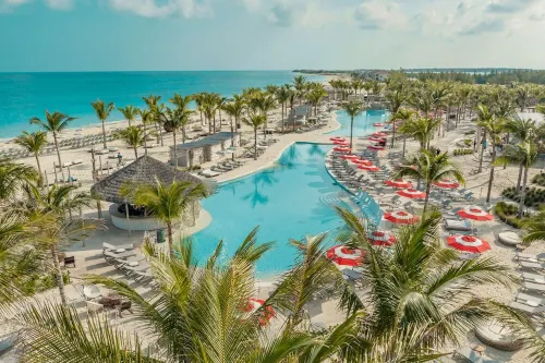 New! Beautiful "Bahamas Sunset" Ocean View! Walk to Pool/Casino! Private Beach