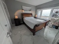Yes that's the Lake view !  Private beach - Rooftop patio - Large balcony
