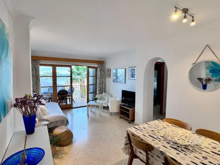 Apartment on the beach.